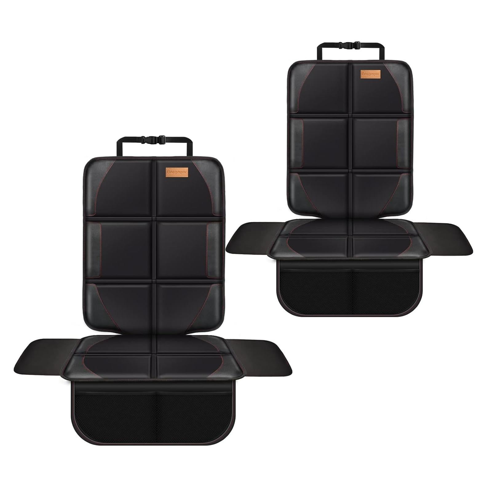Protector de Asiento de Coche Bacgnyer 2 Paquete Negro 600D