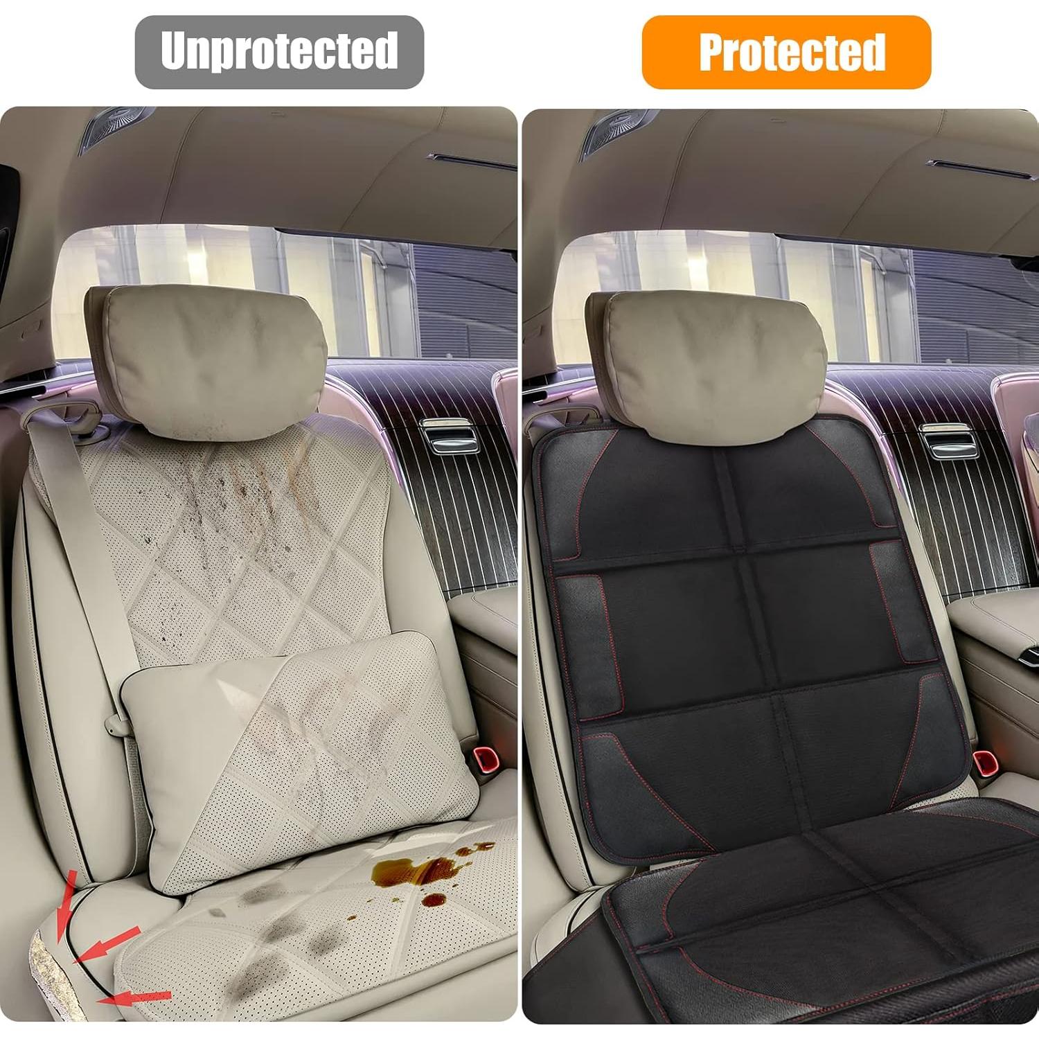 Protector de Asiento de Coche Bacgnyer 2 Paquete Negro 600D