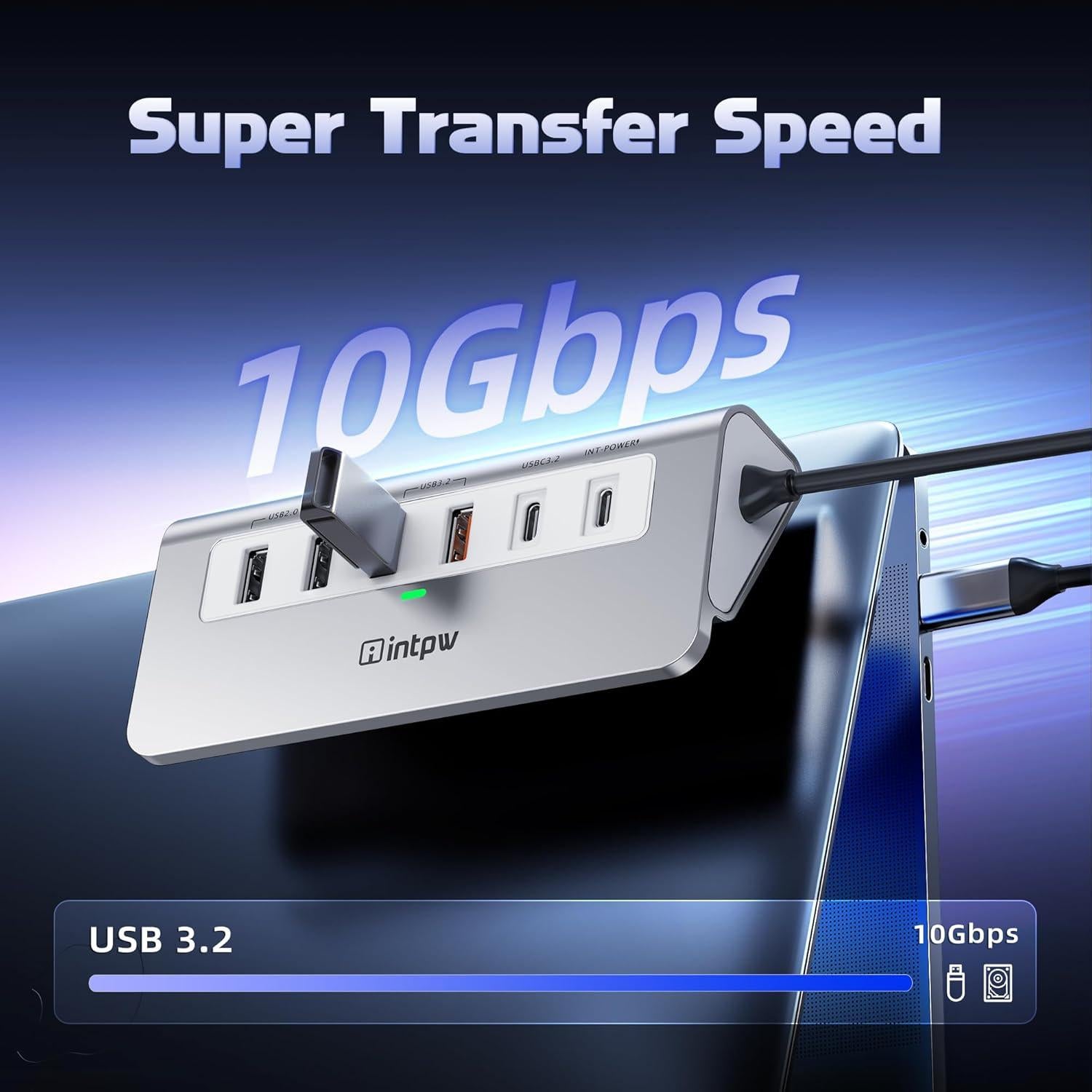 Hub USB C 9-en-1 Aluminio HDMI 4K 100W Dong guan P9 PRO