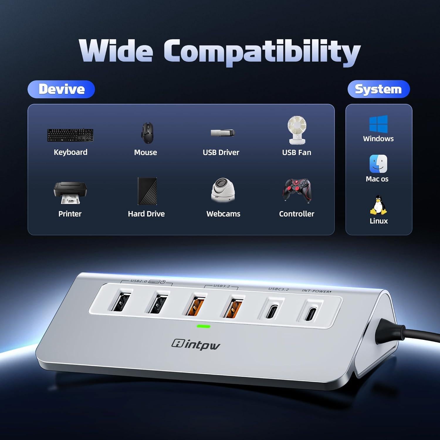 Hub USB C 9-en-1 Aluminio HDMI 4K 100W Dong guan P9 PRO