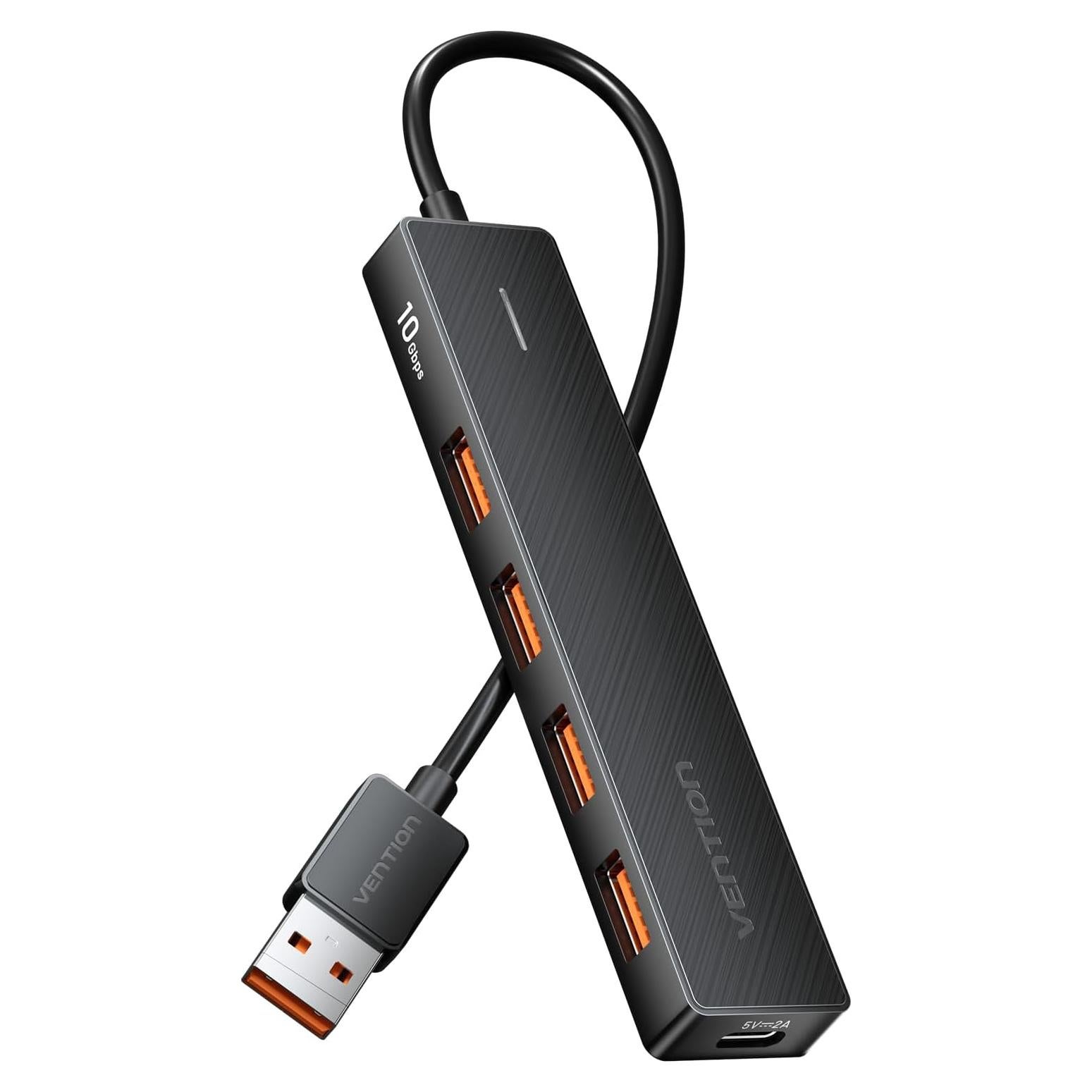 Hub USB 3.2 VENTION 4 Puertos 10Gbps Compacto