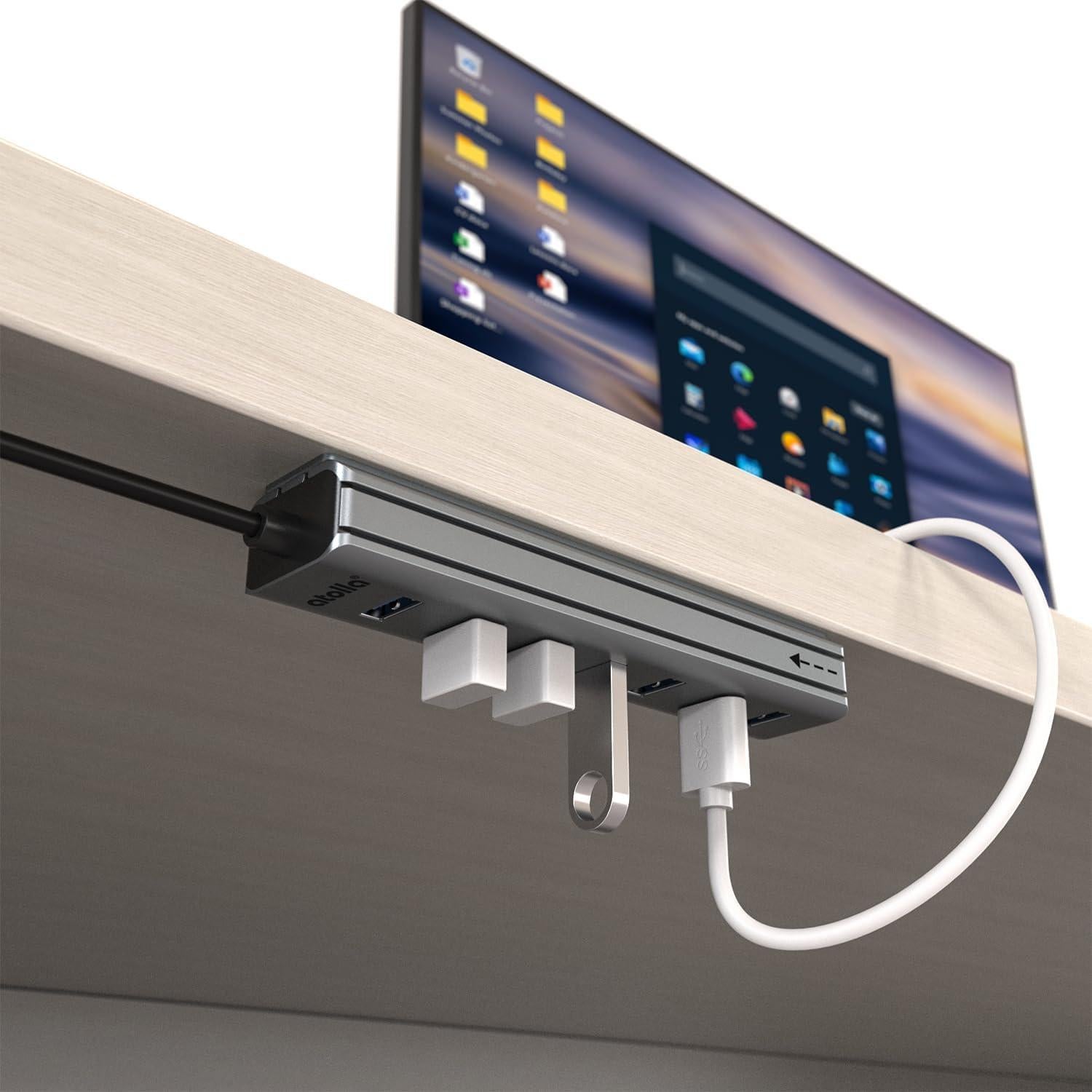 Hub USB 3.0 Ruiwei de 7 Puertos con Riel Deslizante