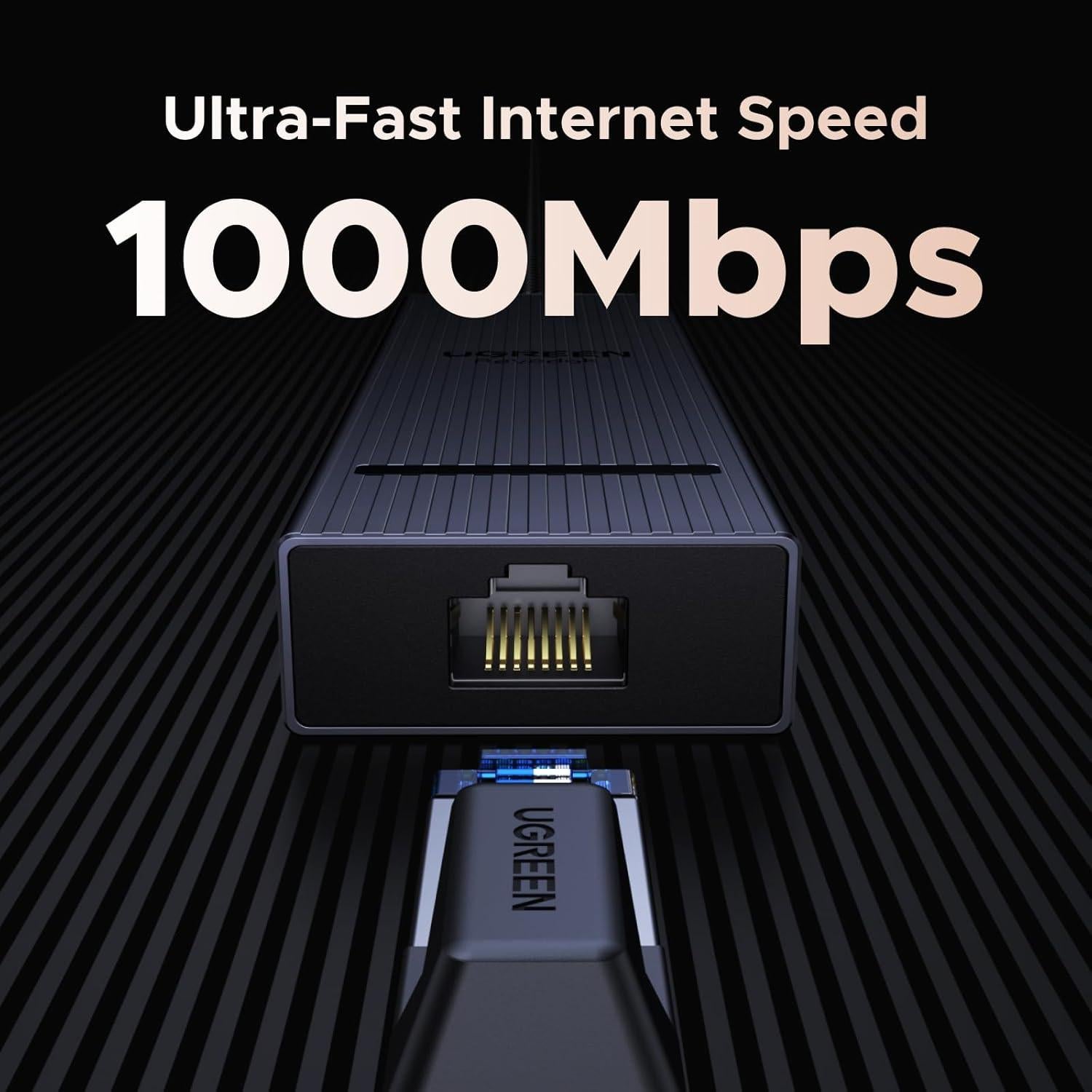 UGREEN Hub USB-C 6 en 1 con HDMI 4K, Ethernet Gigabit y Carga PD 100W