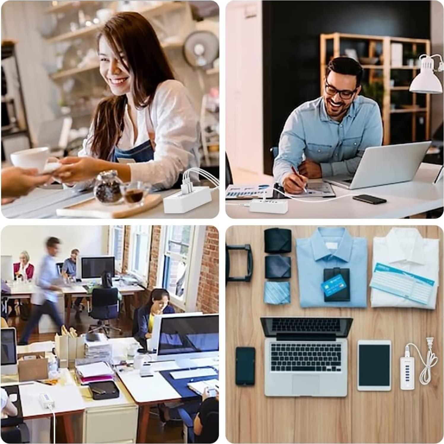 Cargador Rápido USB 30W 6 Puertos Shenzhen Jinziyi