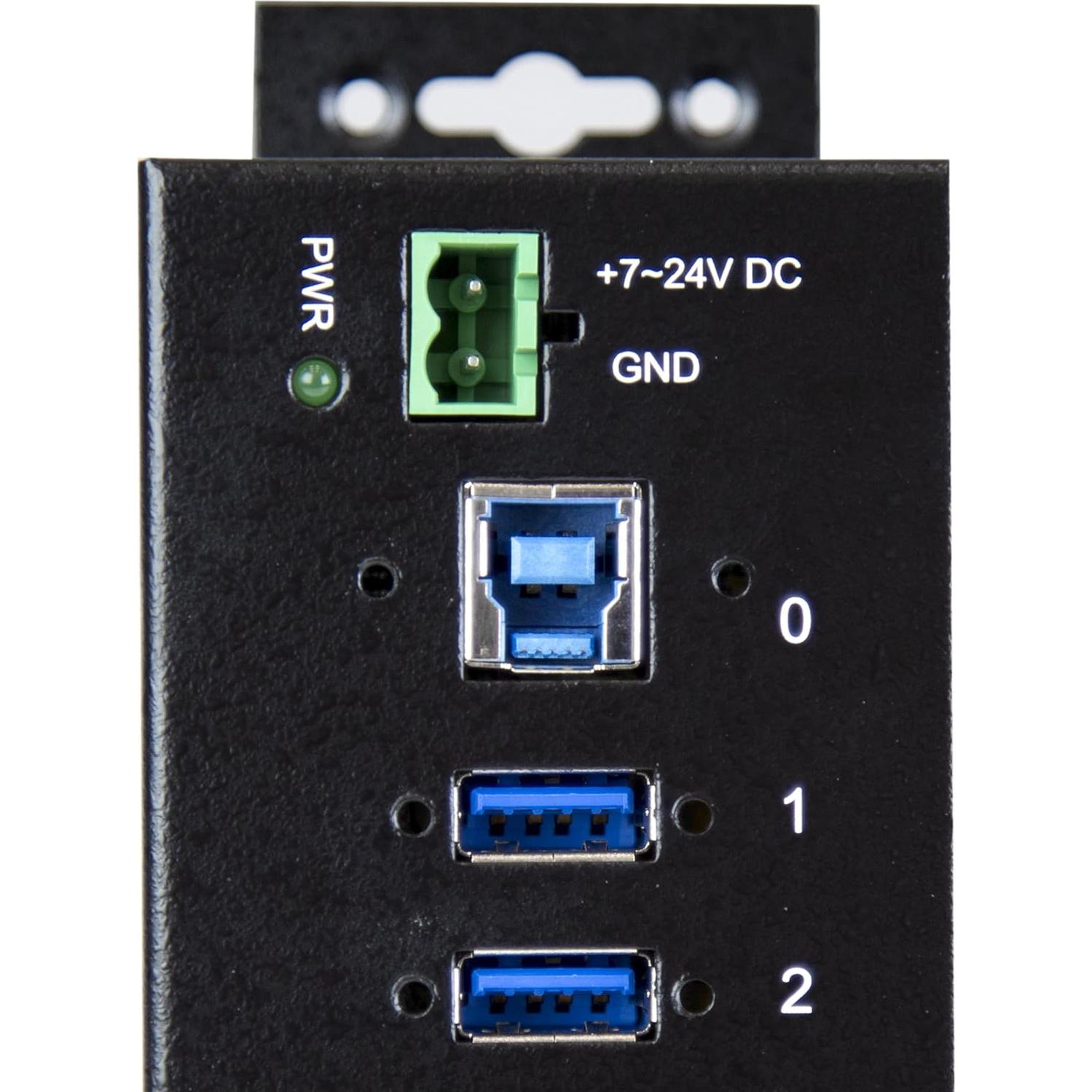 Hub USB 3.0 Industrial StarTech 10 Puertos 5Gbps ESD