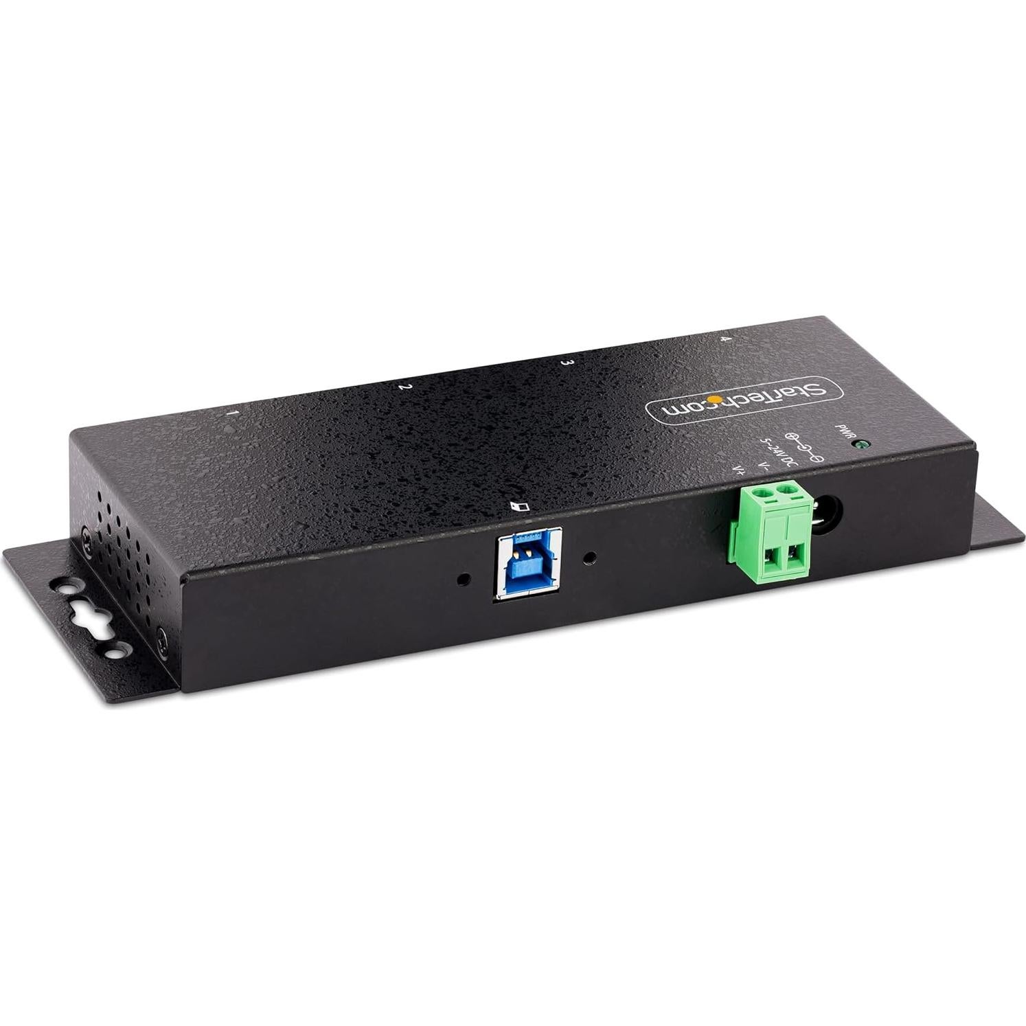 Hub USB Industrial 4 Puertos StarTech 5Gbps ESD Montable