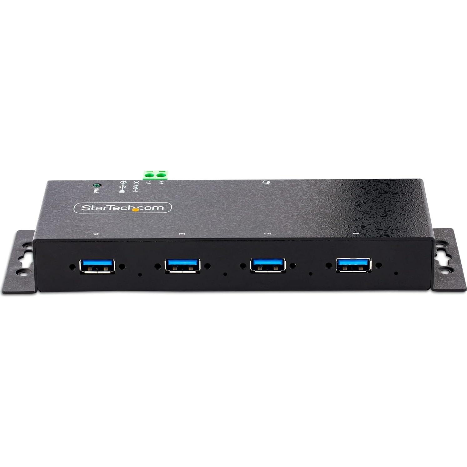 Hub USB Industrial 4 Puertos StarTech 5Gbps ESD Montable
