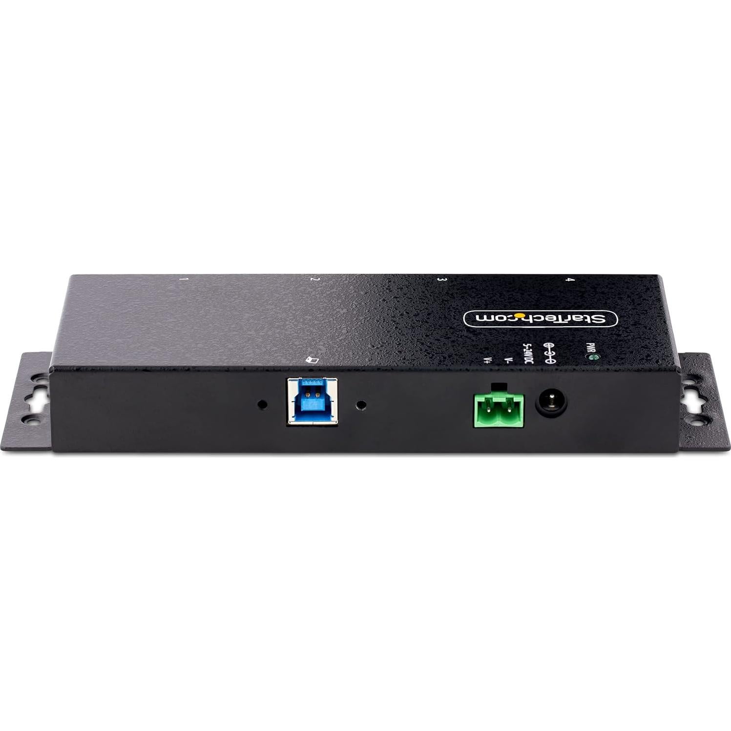 Hub USB Industrial 4 Puertos StarTech 5Gbps ESD Montable