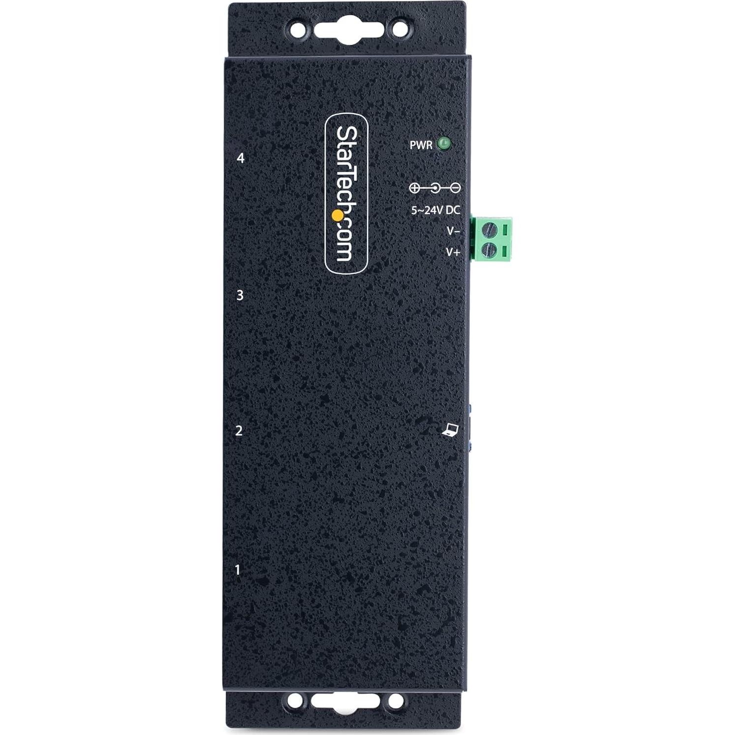 Hub USB Industrial 4 Puertos StarTech 5Gbps ESD Montable