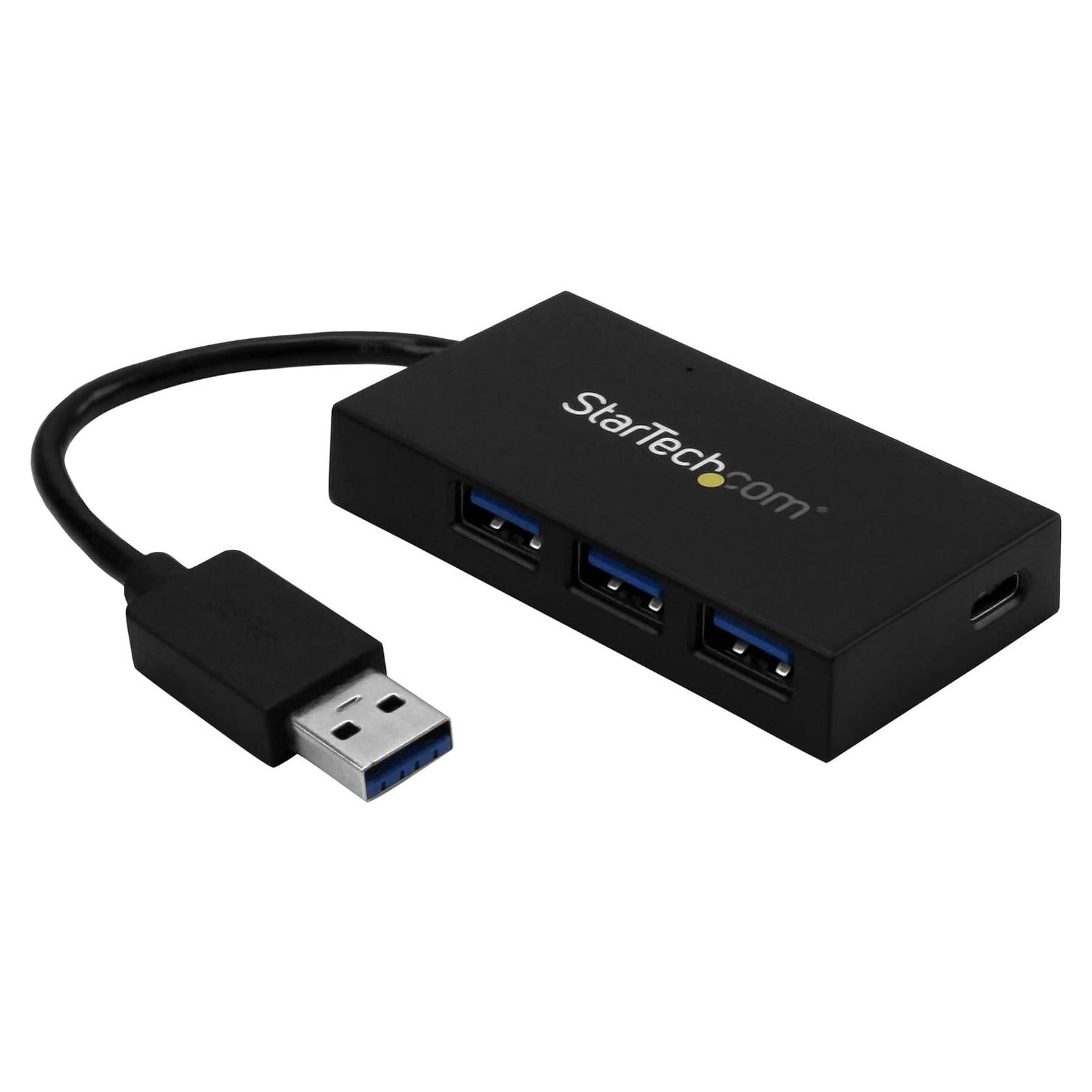 Hub USB 3.0 StarTech 4 Puertos Tipo-A y Tipo-C 5Gbps
