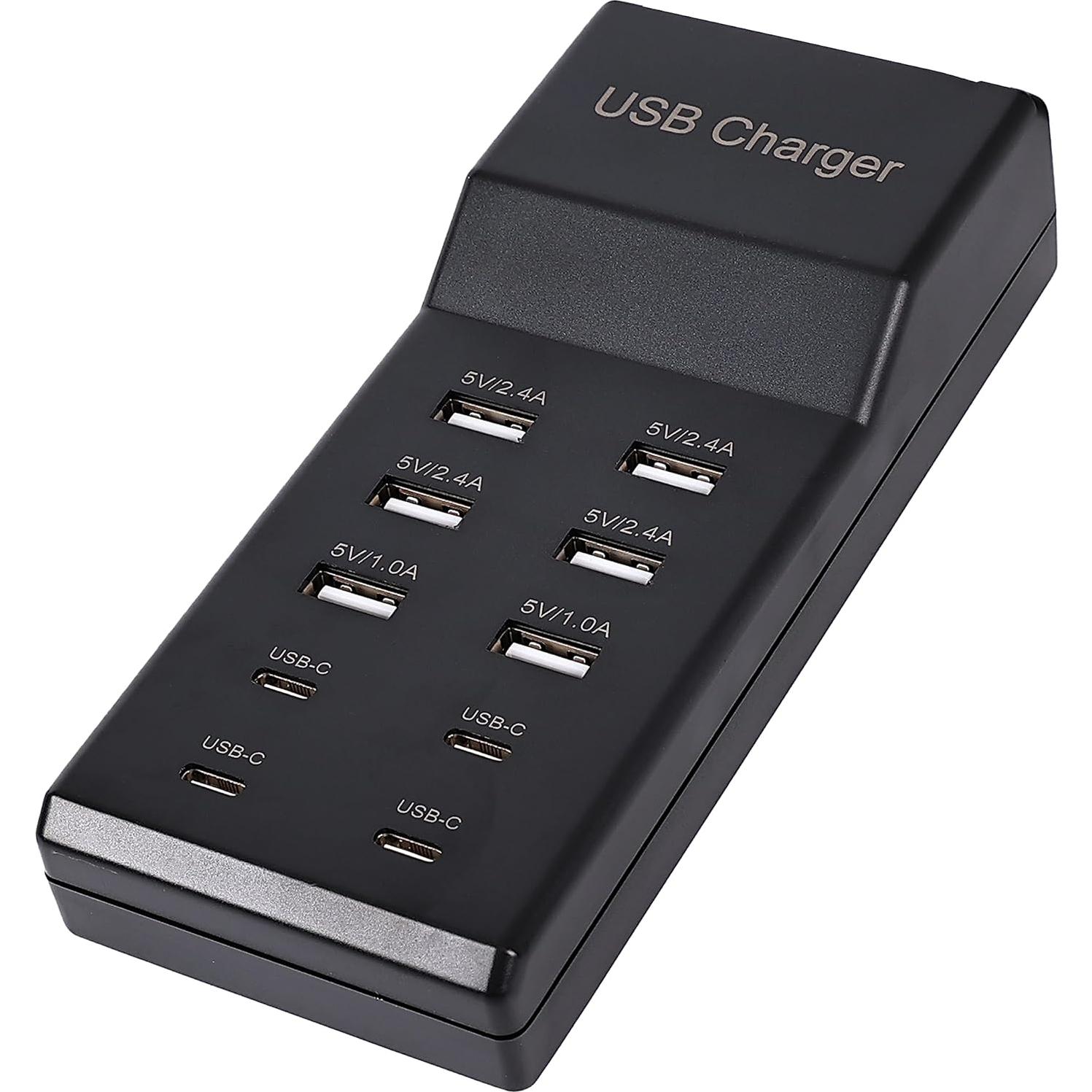 Estación de Carga USB 50W 10 Puertos Dongguan - Carga Rápida