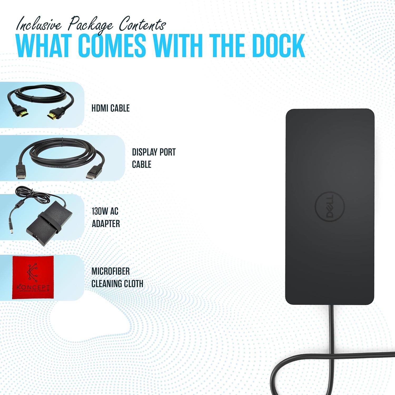 Estación de Acoplamiento Universal Dell UD22 USB-C 10 Puertos 4K