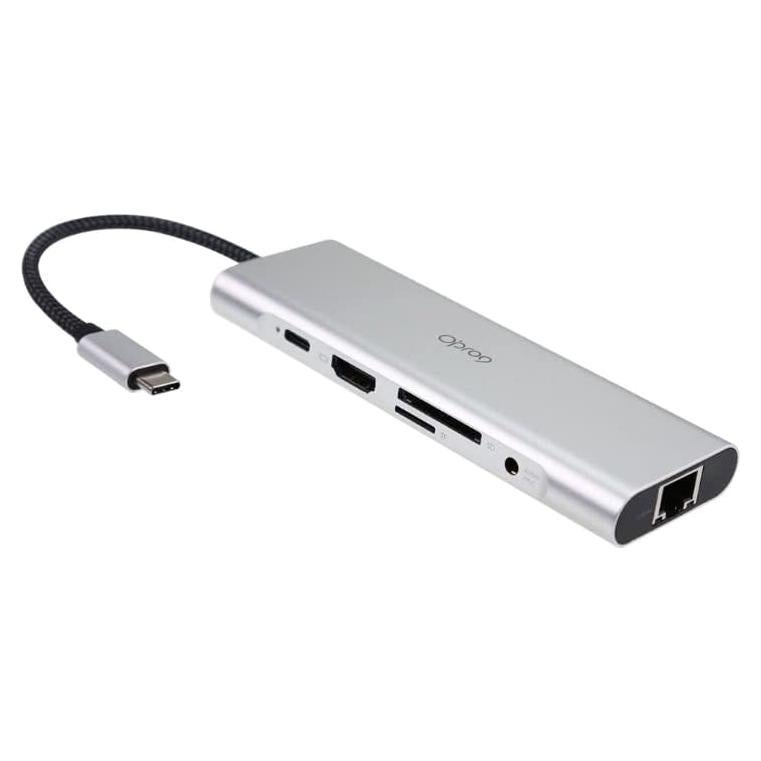 Hub USB-C 9 en 1 CviLux con HDMI 4K, 3 USB 3.0, Ethernet