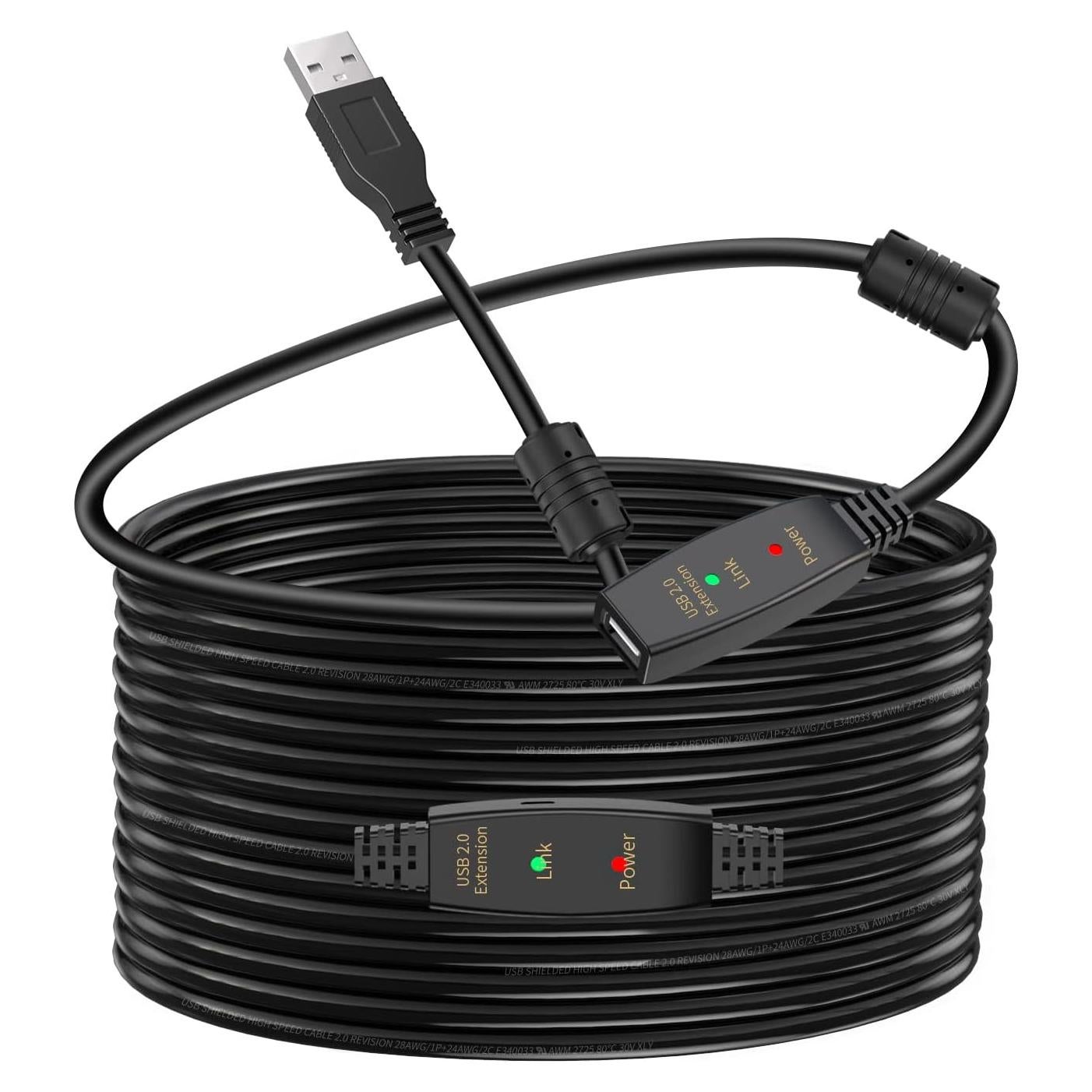 Cable de Extensión USB 2.0 LDKCOK 15.24m Macho a Hembra