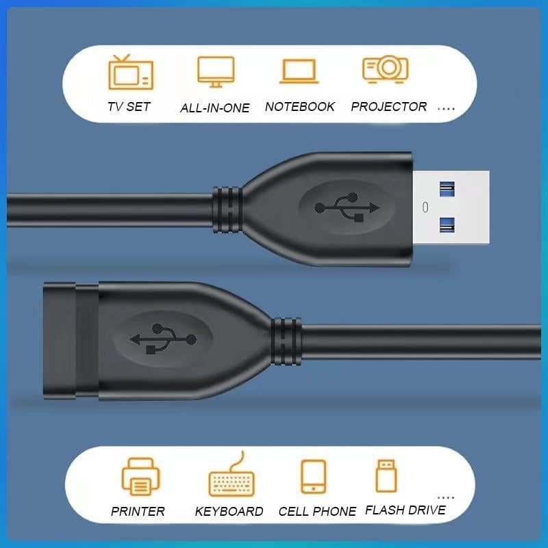 Cable de Extensión USB 3.0 Macho a Hembra 2 Pack 0.30m XCZZYB