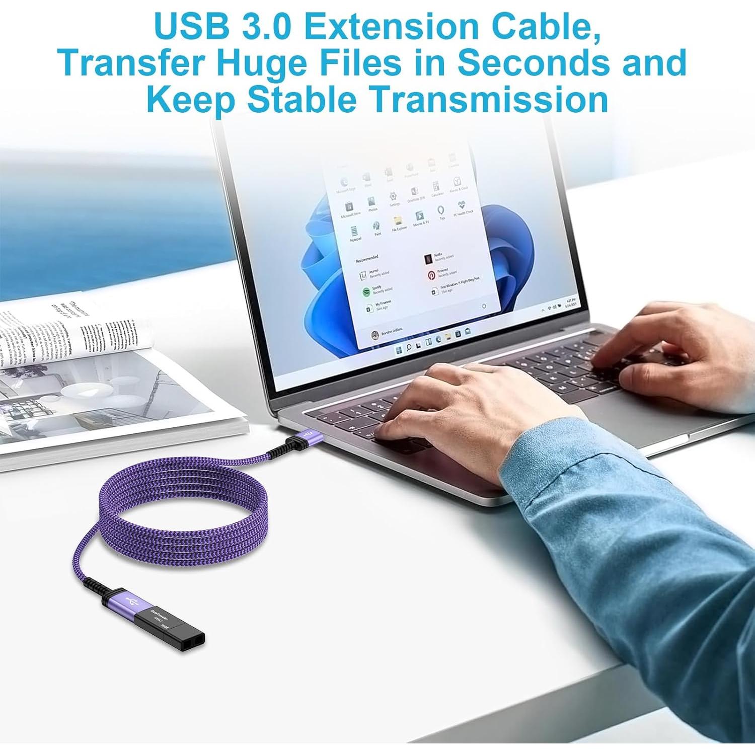 Cable de Extensión USB 3.0 3m A Macho a Hembra - Shenzhen