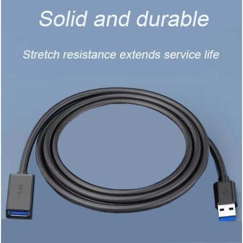 Paquete de 2 Cables de Extensión USB 3.0 0.5m XCZZYB