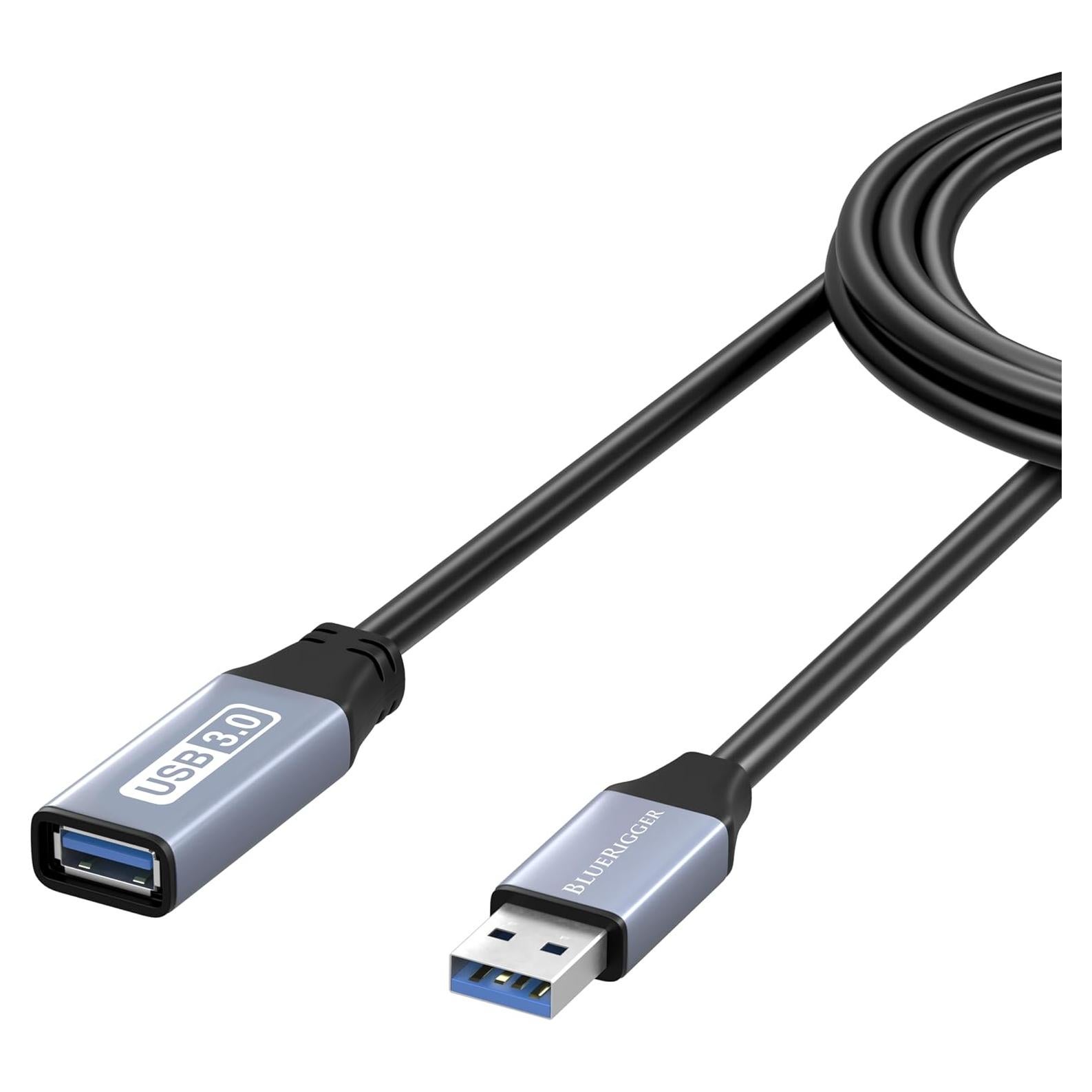 Cable de Extensión USB 3.0 BlueRigger 1.83m Macho a Hembra