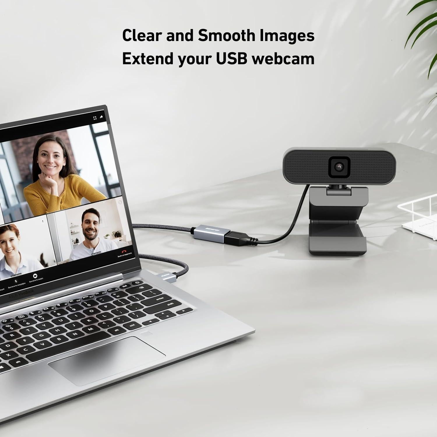 Cable de Extensión USB 3.0 BENFEI 0.46 Metros Trenzado Nylon