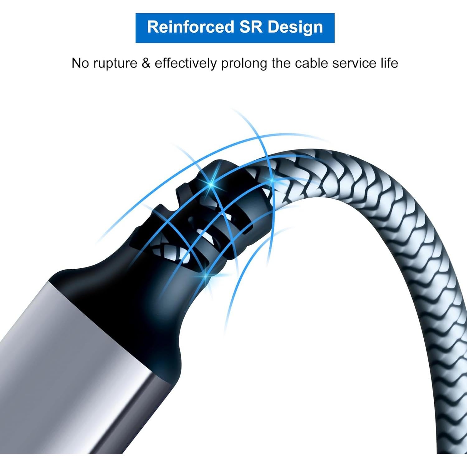 Cable Extensión USB 3.0 Tan QY 1.22m Plata Alta Velocidad