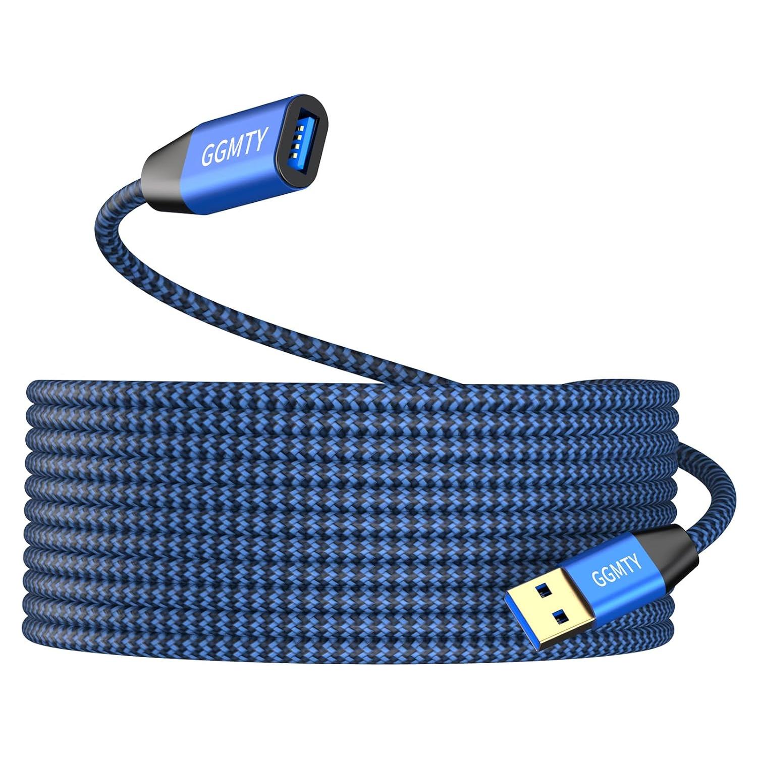 Cable de Extensión USB 3.0 GGMTY 7.62m Alta Velocidad
