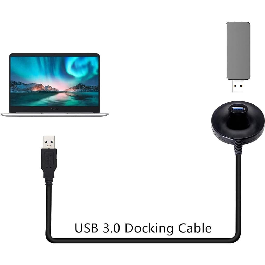 Cable Extensión USB 3.0 PNGKNYOCN 1.45m Macho a Hembra 5Gbps