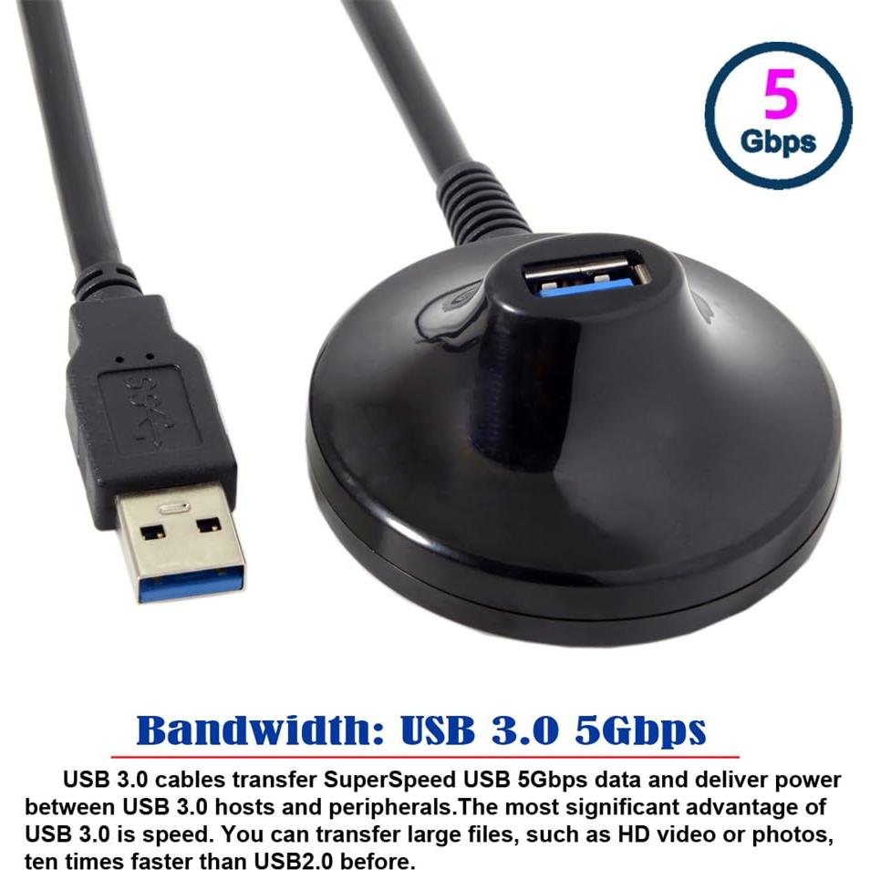 Cable de Extensión USB 3.0 xiwai Tipo-A Macho a Hembra 0.8m