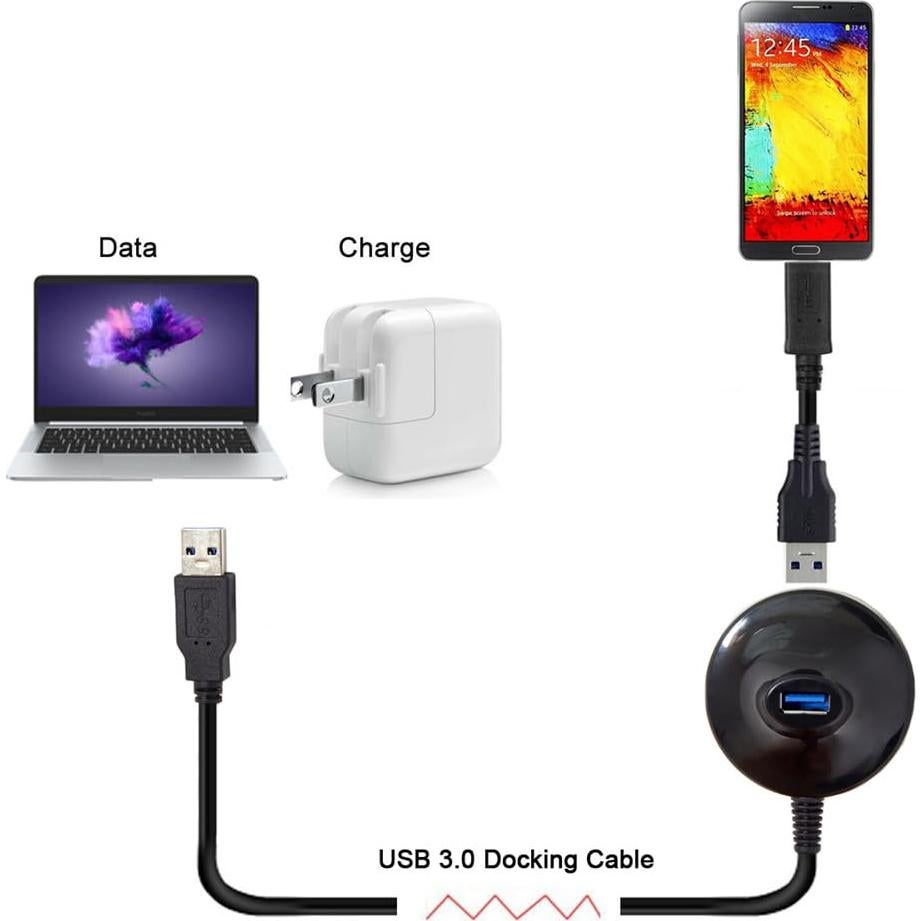 Cable de Extensión USB 3.0 xiwai Tipo-A Macho a Hembra 0.8m