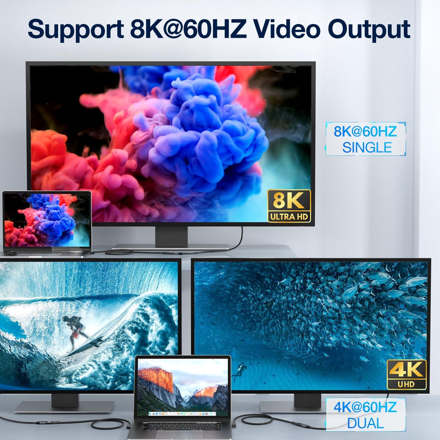 Cable de Extensión USB4 0.61m UseBean Carga Rápida 240W 8K