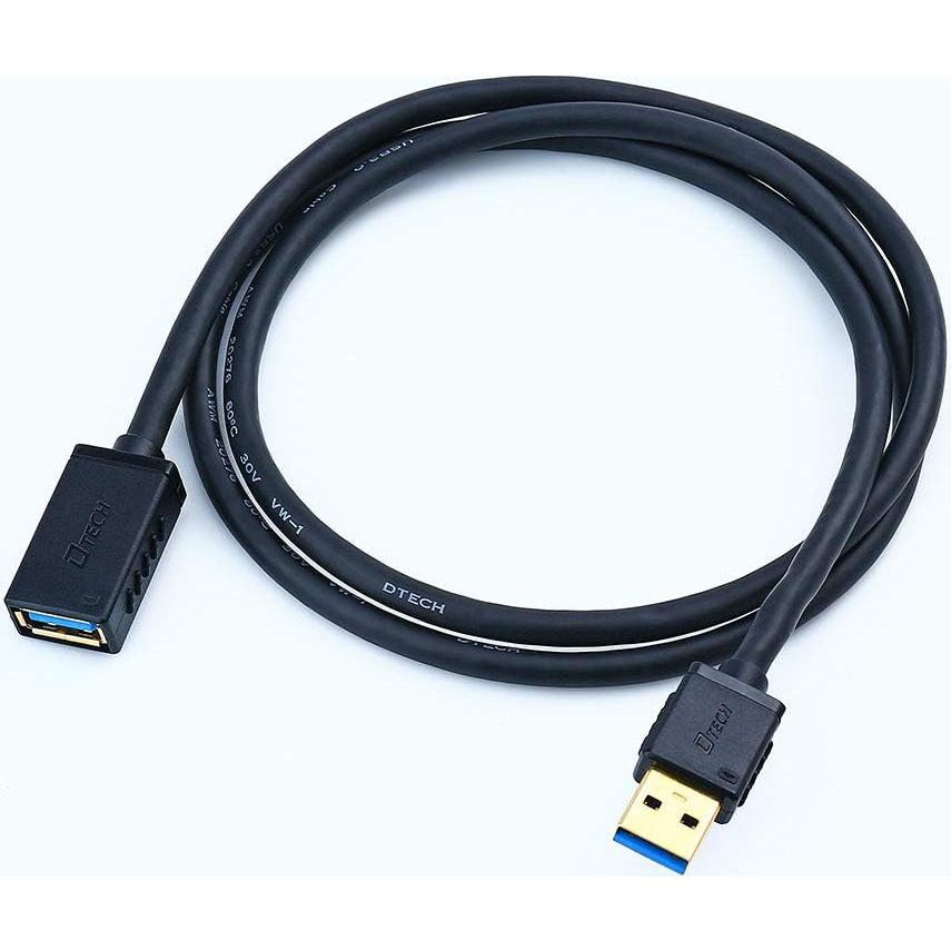 Cable de Extensión USB 3.0 DTECH 1 Metro Macho a Hembra