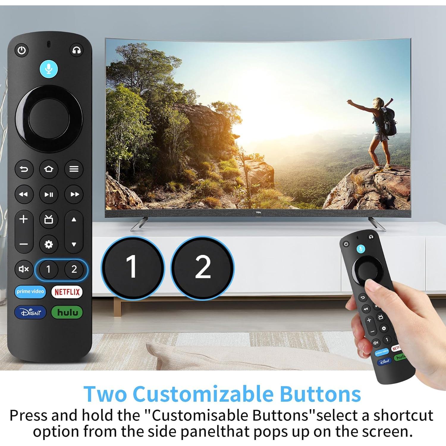 Control Remoto de Voz Kowhack Pro para Smart TV 4K