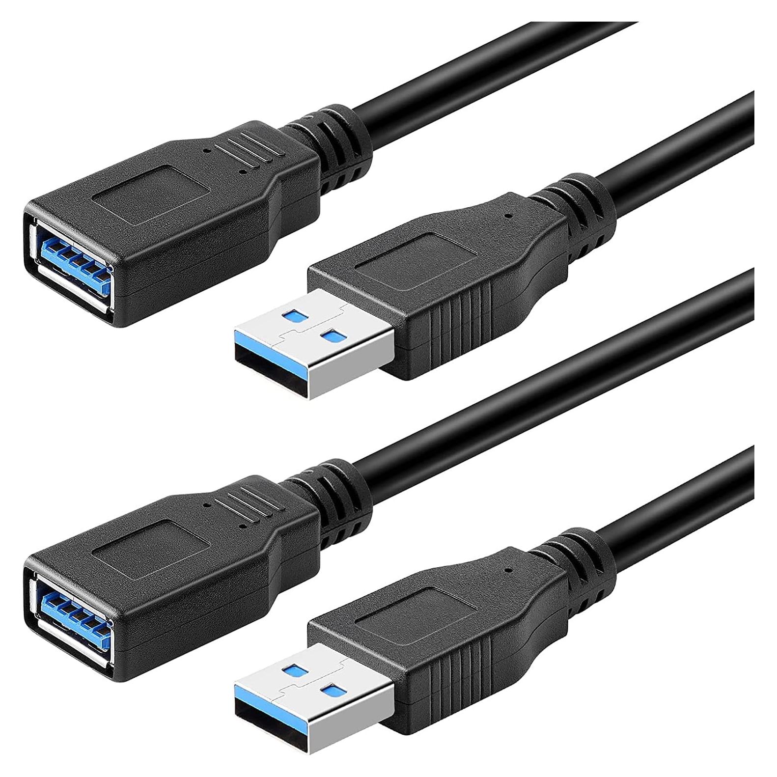 Cable de Extensión USB 3.0 PASOW Macho a Hembra 0.91m