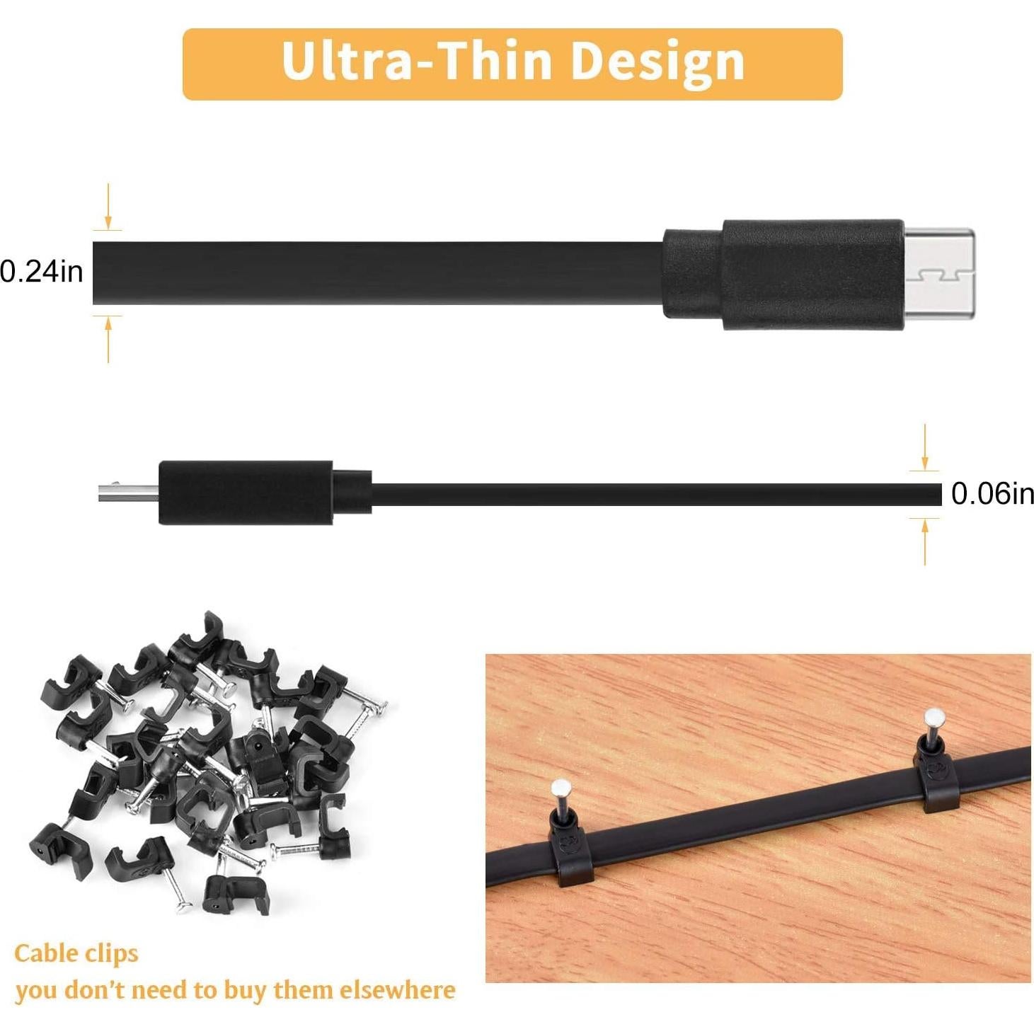 Paquete de 2 Cables de Extensión Micro USB 6m para Cámaras