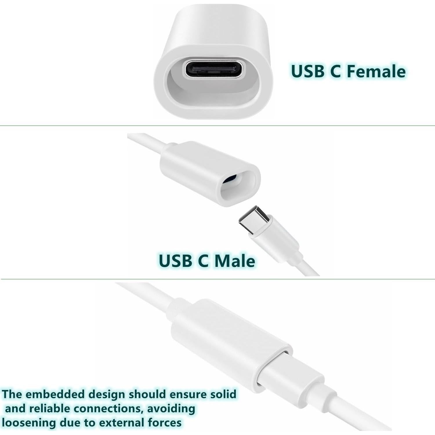 Cable Extensión USB-C 1.0 m GGrzmvxy para Cámara Ring