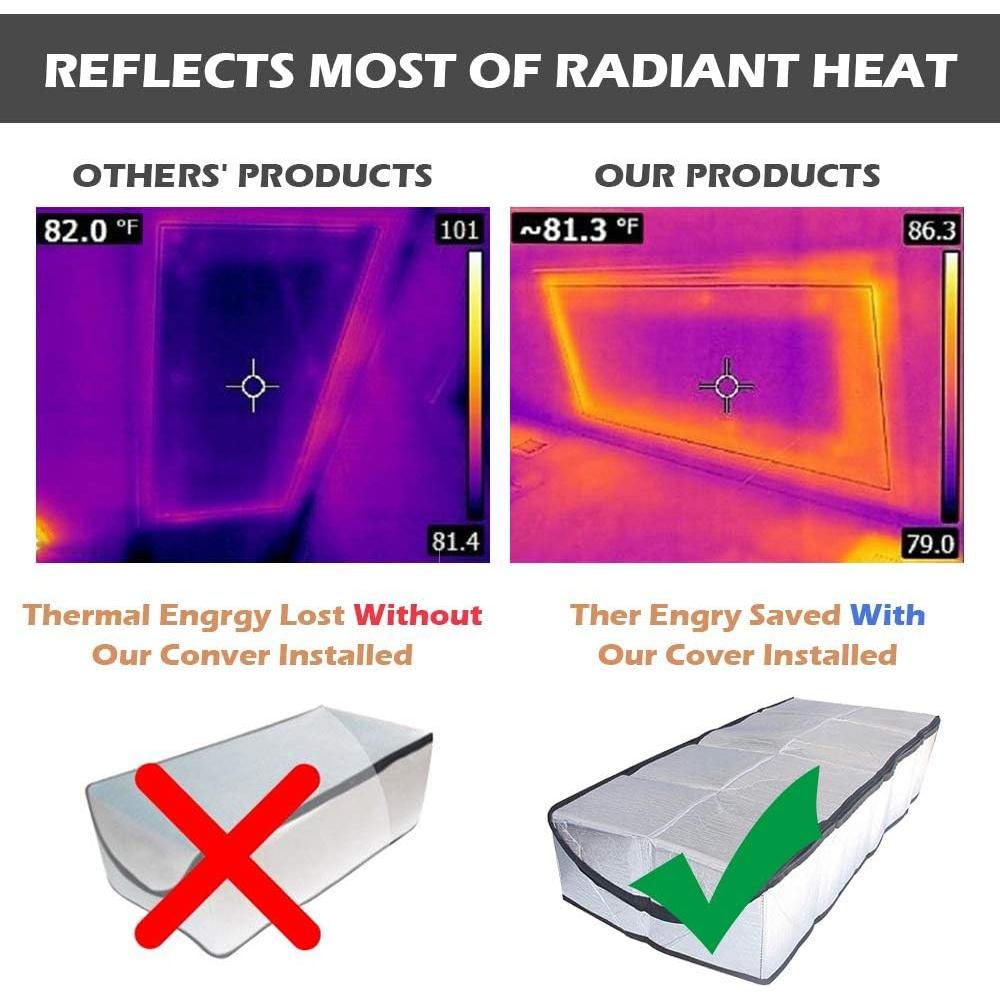 Cubierta de Aislamiento Ignífuga PAPILLON para Puerta de Ático 137x64 cm