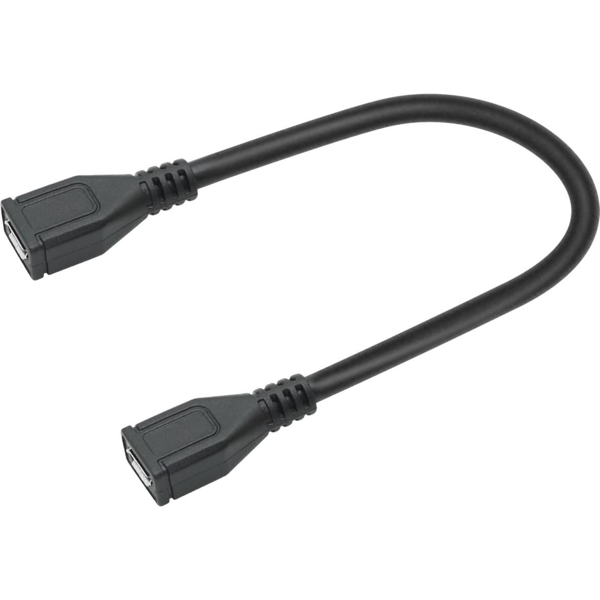 Cable de Extensión Micro USB Hembra a Hembra 25cm - 2 Piezas