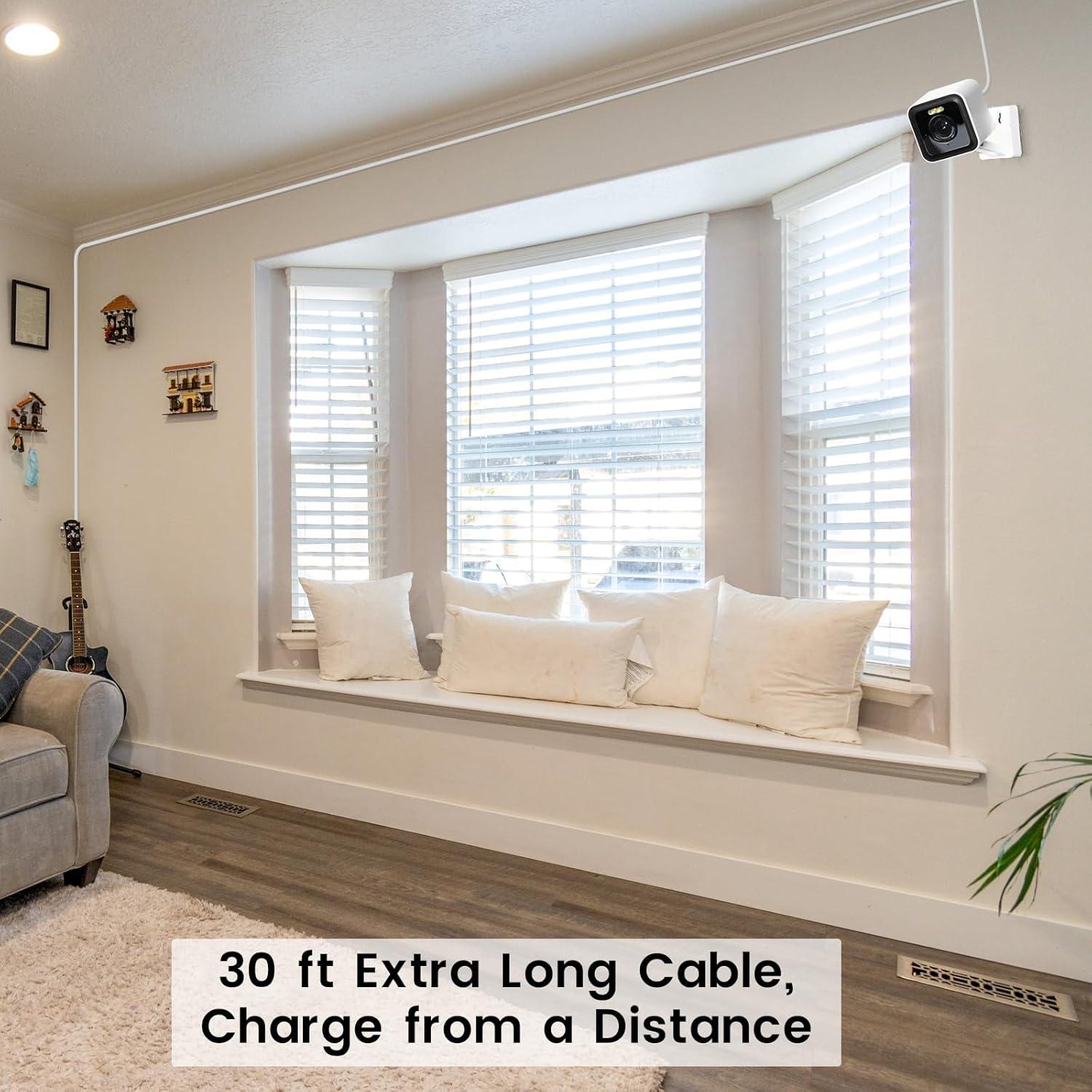 Paquete de 2 cables de extensión 9 m para cámara WYZE Cam Pan V3