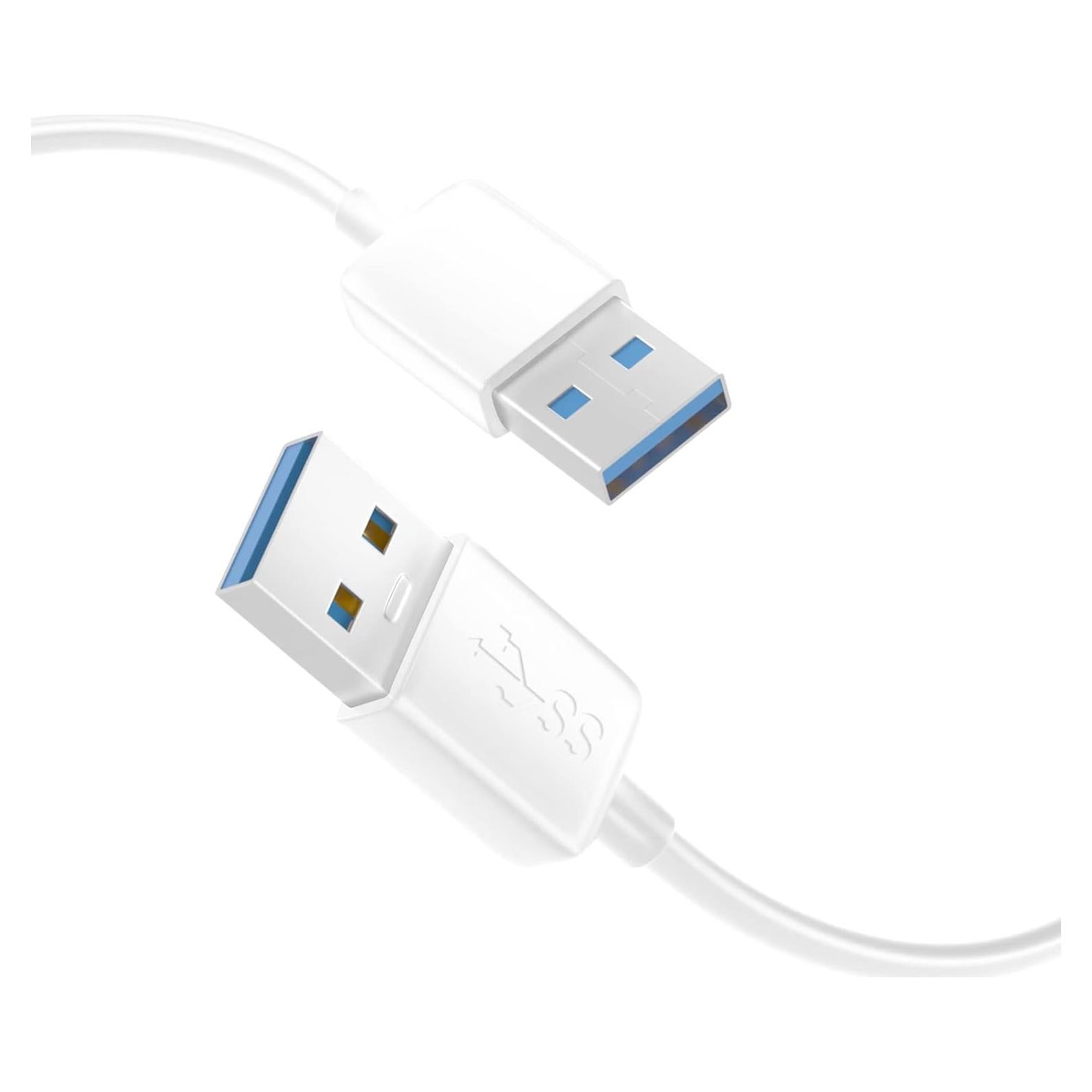 Cable Extensión USB 3.0 BolAAzuL Macho a Macho 1.5m Blanco