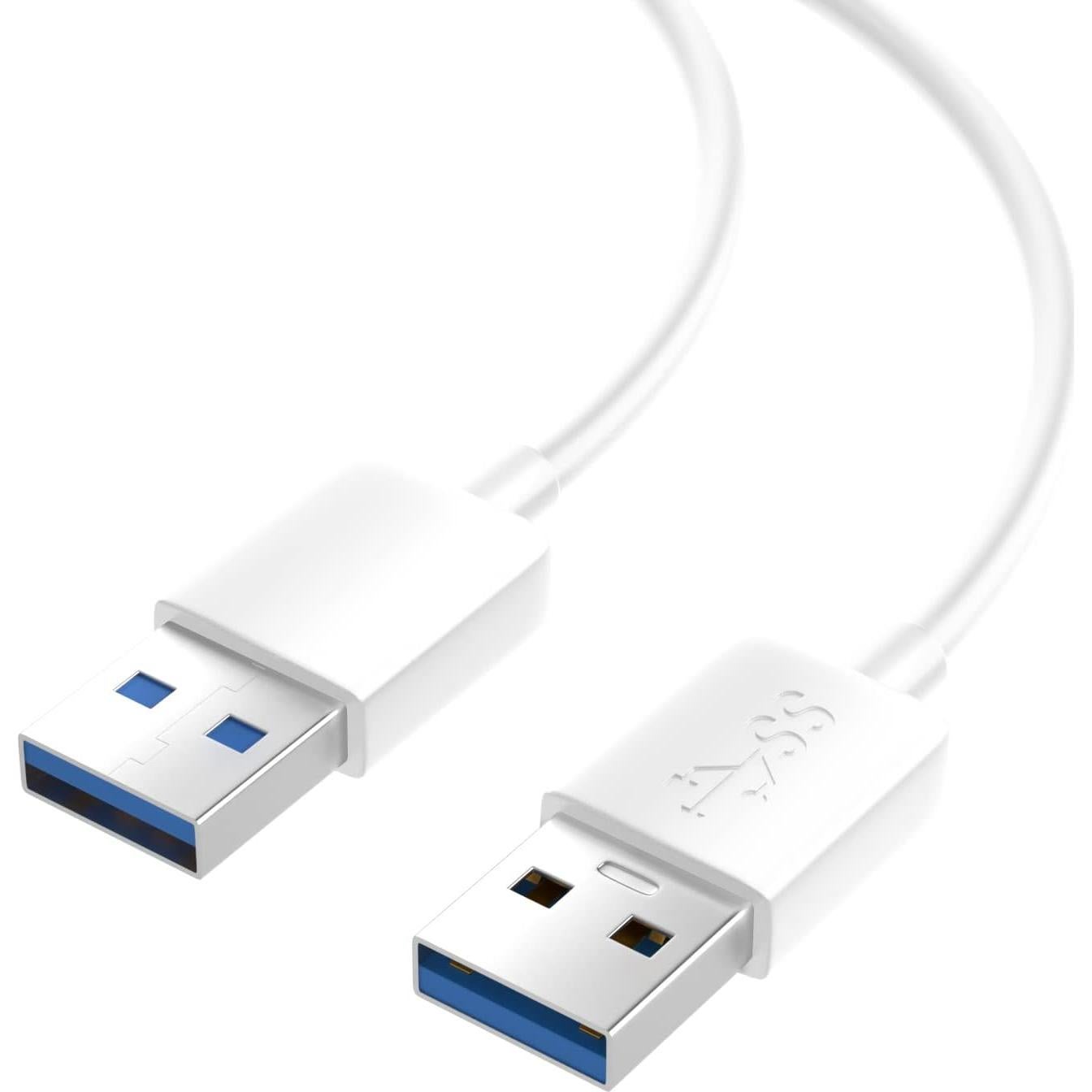 Cable Extensión USB 3.0 BolAAzuL Macho a Macho 1.5m Blanco