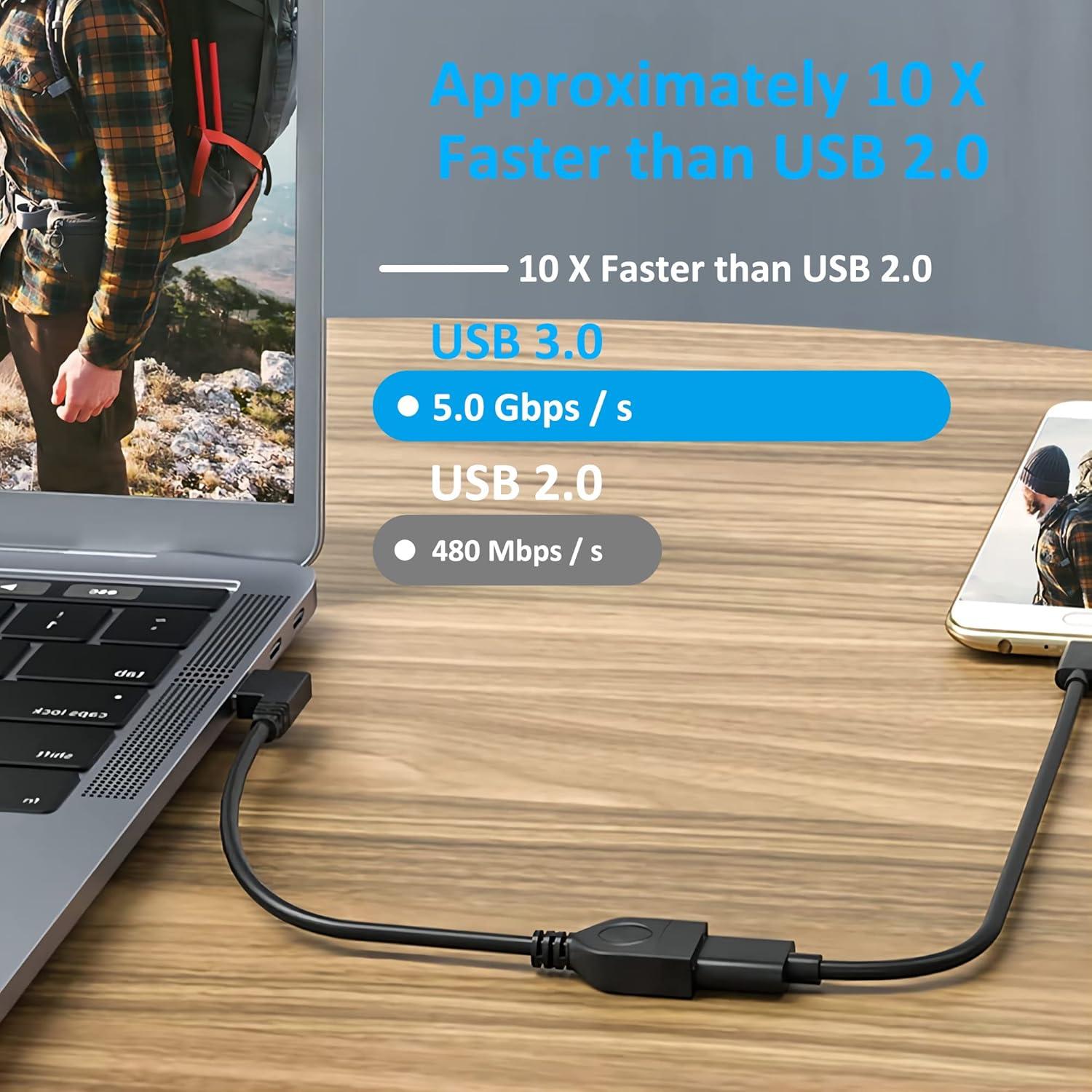 Cable de Extensión USB 3.0 GELRHONR 1M Tipo A Macho a Hembra