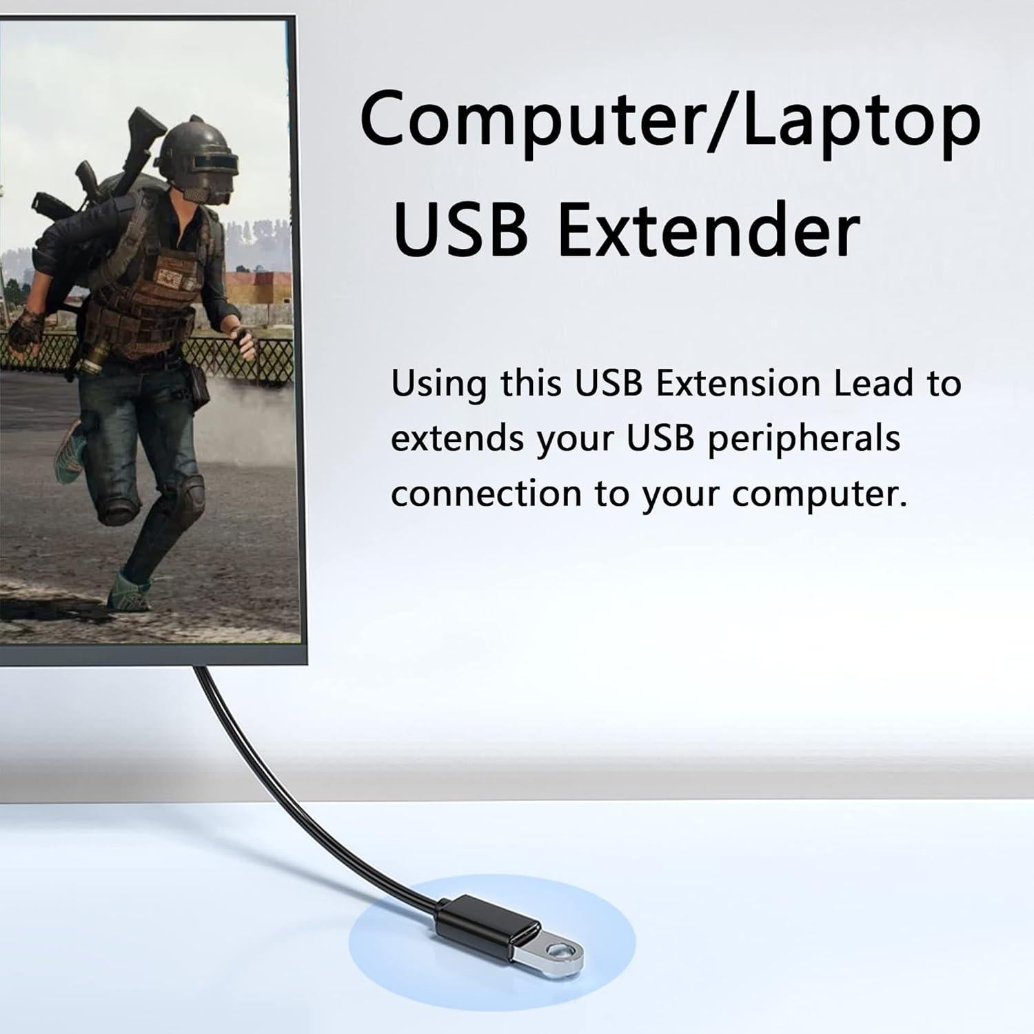 Cable de Extensión USB 3.0 GELRHONR 1M Tipo A Macho a Hembra