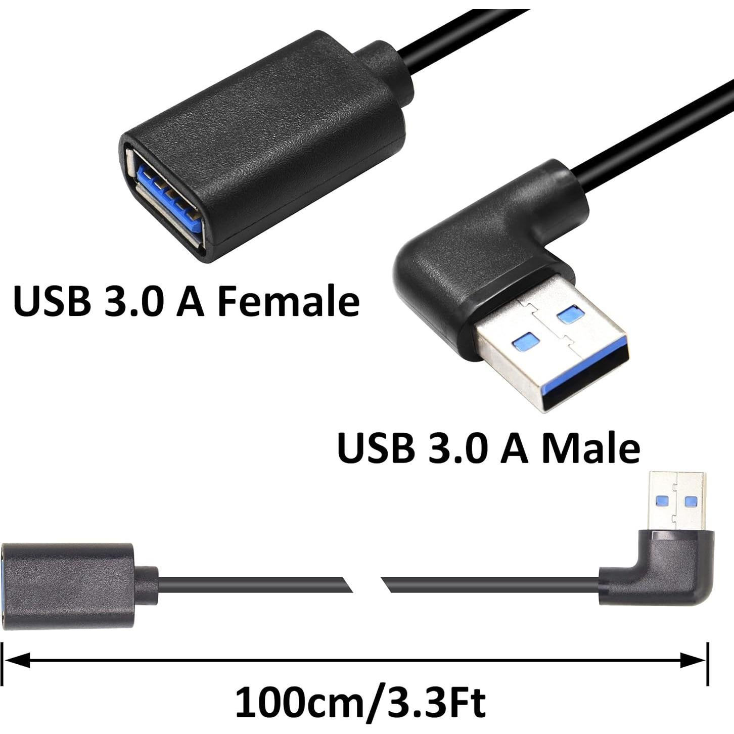Cable de Extensión USB 3.0 GELRHONR 1M Tipo A Macho a Hembra