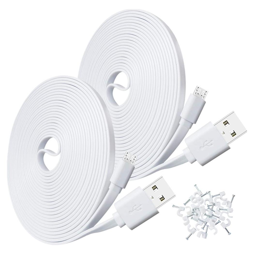 Paquete de 2 Cables de Extensión USB Micro de 3m SCOVEE