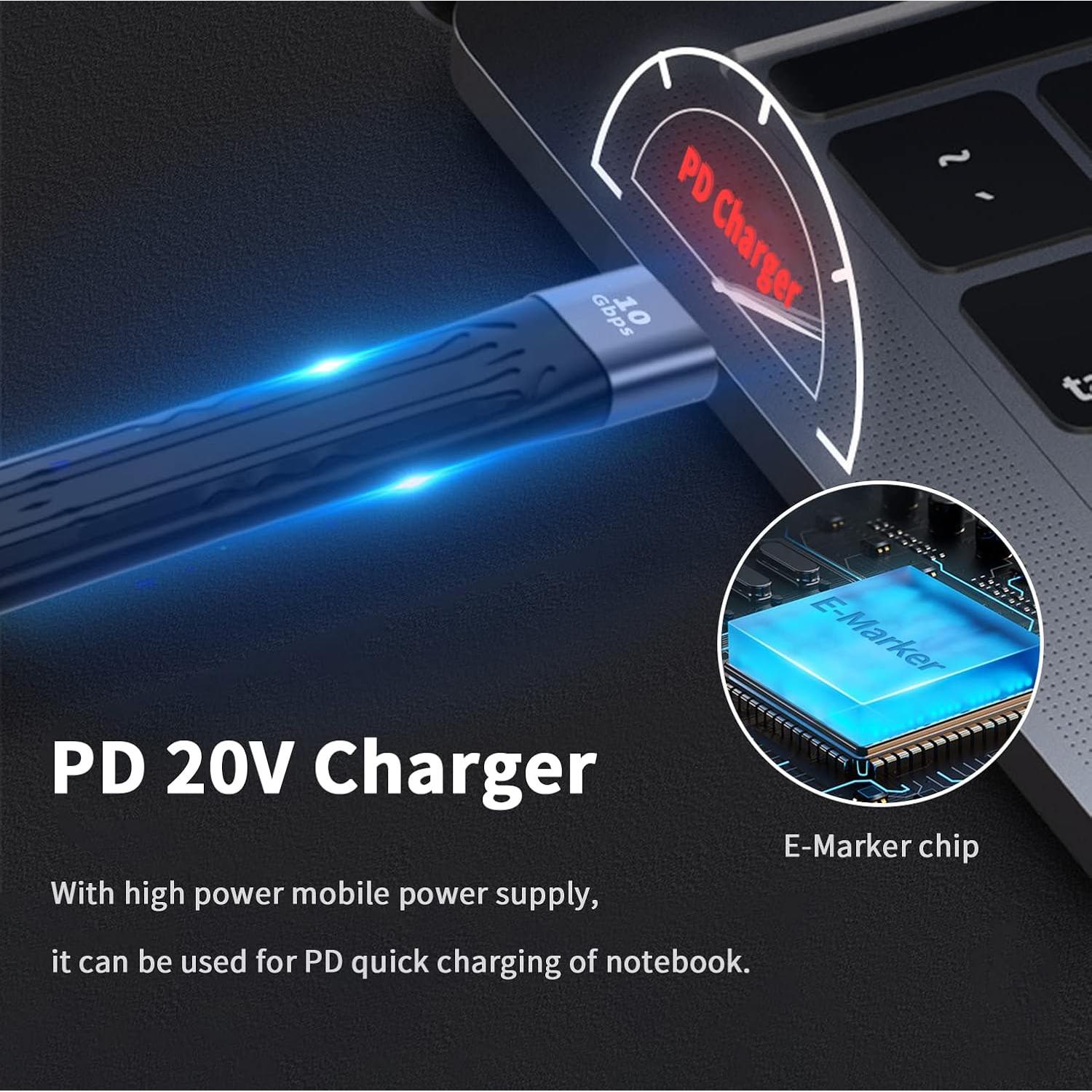 Cable de Extensión USB 3.0 Poyiccot 12.7cm 10Gbps A a A