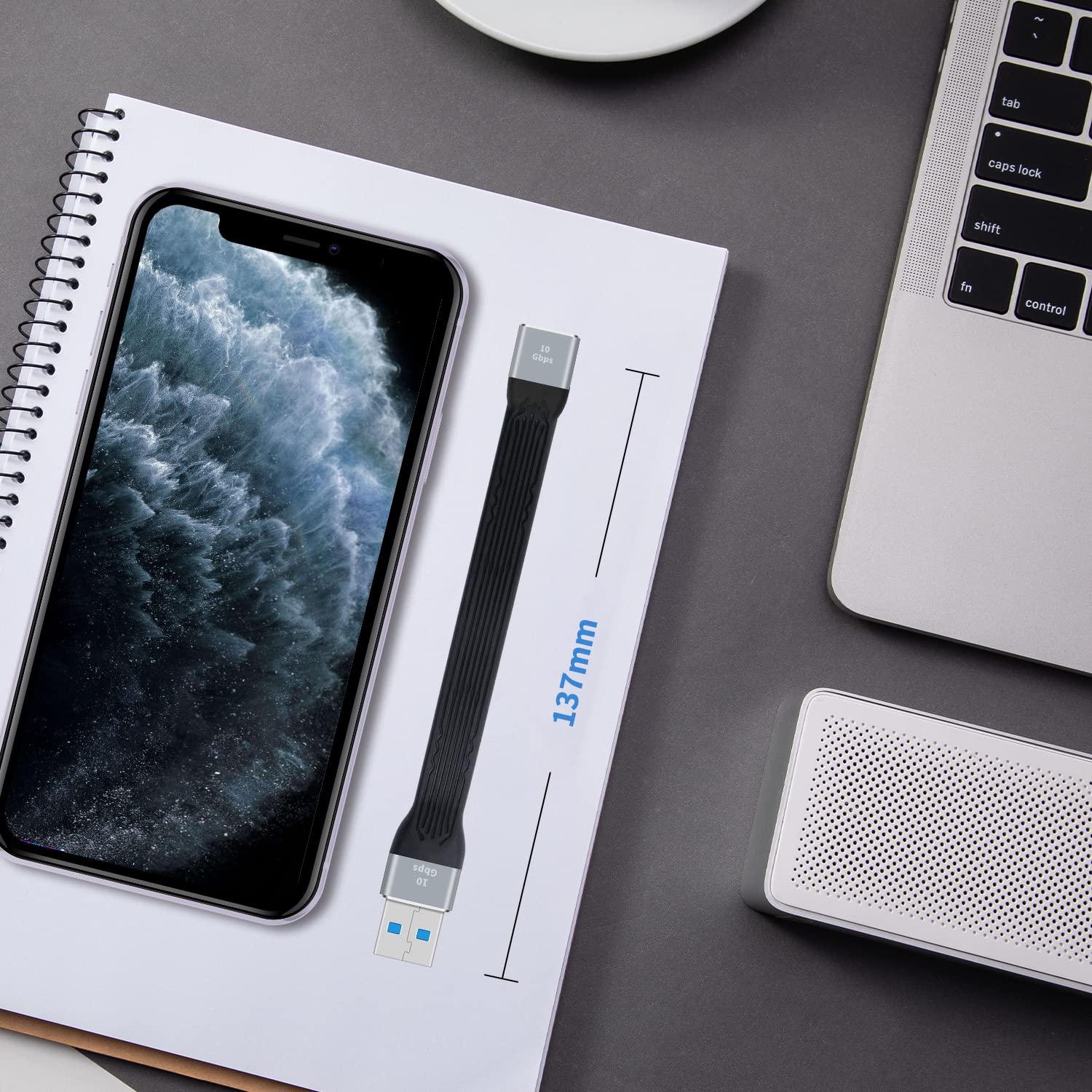 Cable de Extensión USB 3.0 Poyiccot 12.7cm 10Gbps A a A