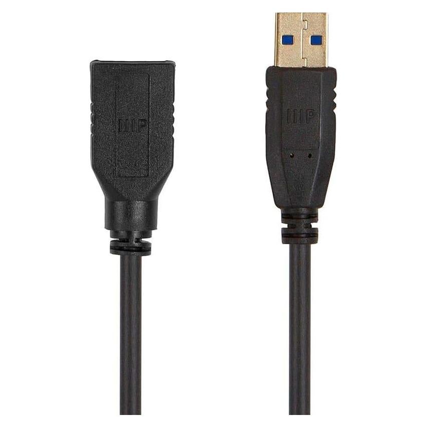 Cable USB 3.0 Monoprice Tipo-A a Tipo-A 1.83m Negro 32AWG