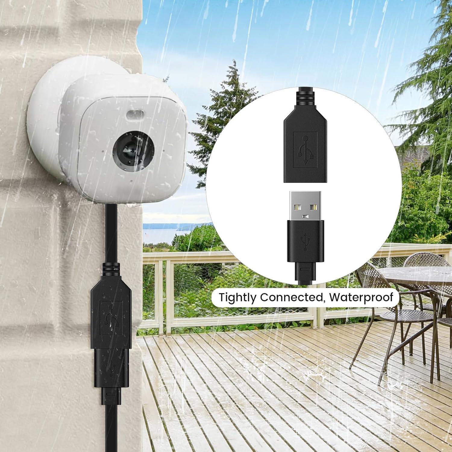 Cable de Extensión USB 15 m YEAOI para Cámaras Wyze Cam