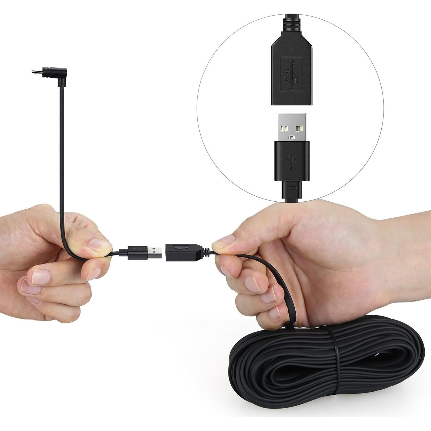 Cable de Extensión USB 15 m YEAOI para Cámaras Wyze Cam