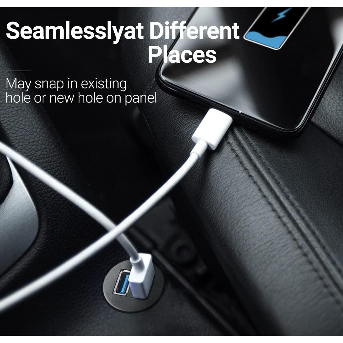 Cable de extensión USB 3.0 ICESPRING 0.91m 2 puertos impermeable