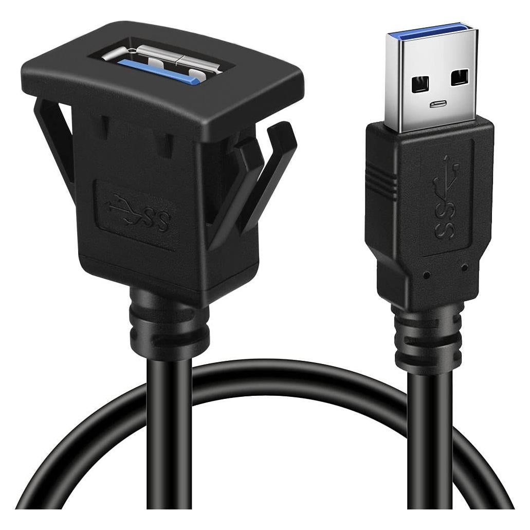 Cable de Extensión USB 3.0 BATIGE Cuadrado 0.91m para Vehículos